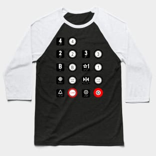 Elevator Funny Elevator Buttons Baseball T-Shirt